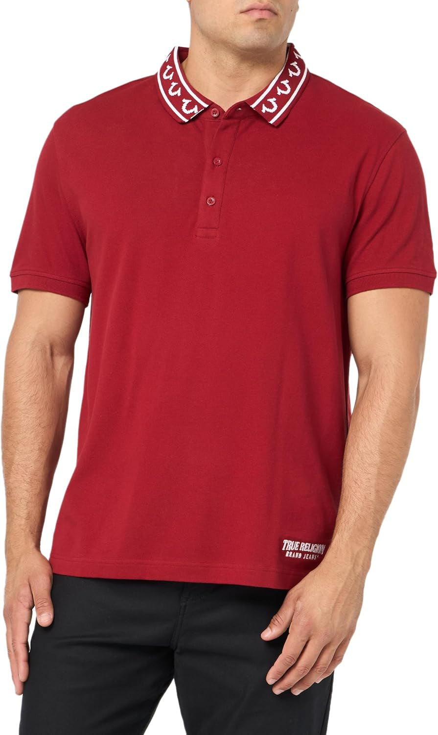 True Religion Polo relajado para hombre